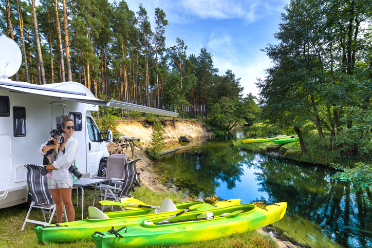 Summer holiday with a canoe in Poland